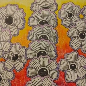 Flower medley drawing